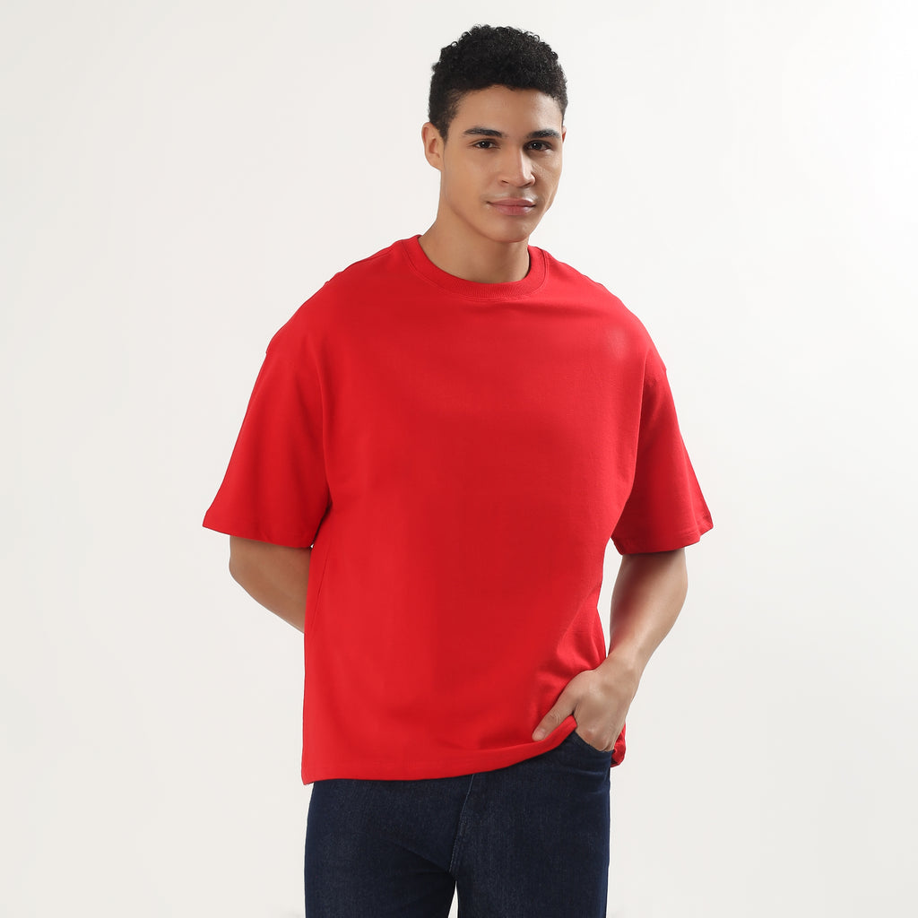 Red tee-shirt men