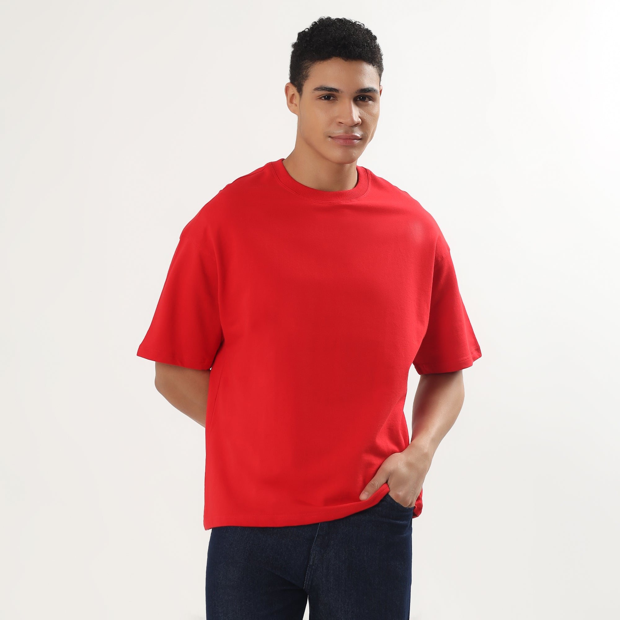 Red tee-shirt men