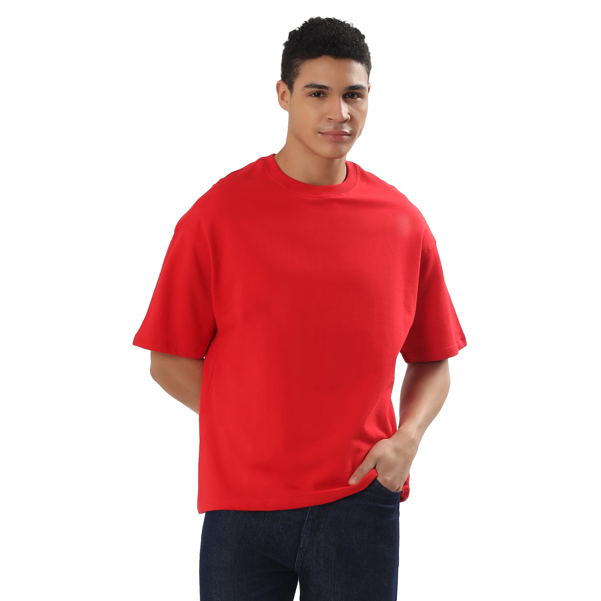 Red tee-shirt men