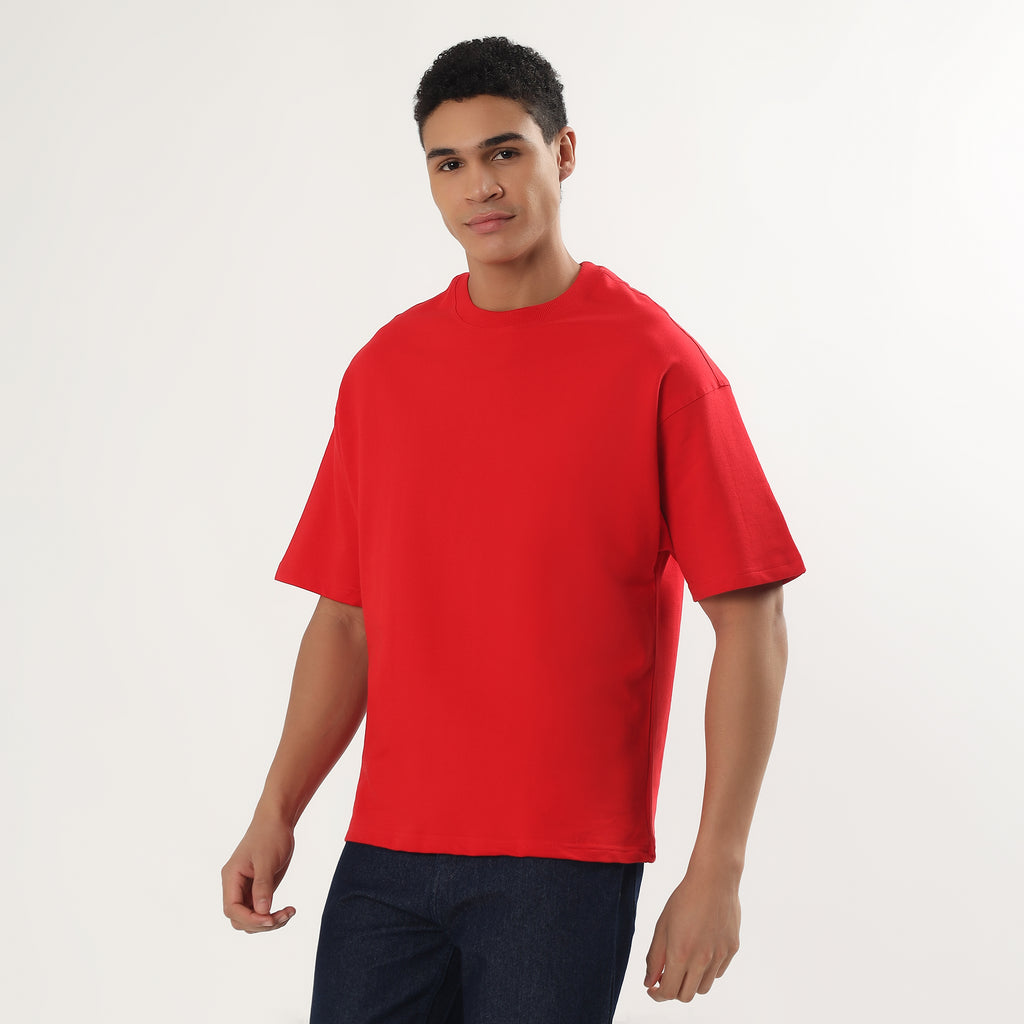 Red tee-shirt men