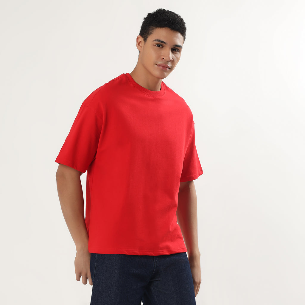 Red tee-shirt men